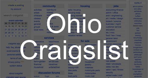 craigslist ohio|craigslist by state ohio.